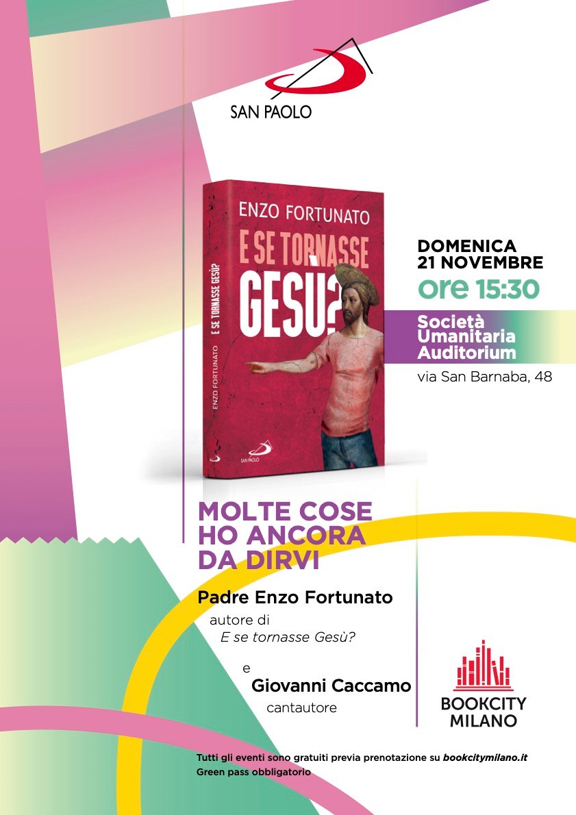 fam_cristiana's tweet photo. #RT @SanPaoloEditore: I nostri appuntamenti di oggi #21Novembre per @BOOKCITYMILANO
🎟️ Ricordate che per accedere a tutti gli eventi è necessaria la prenotazione qui
👇👇👇
https://t.co/fkZFnuvW0H

@BentivogliMarco @MatZilocchi @padrenzo 
#BMC21 #BookC… https://t.co/X4qOmbdoFw