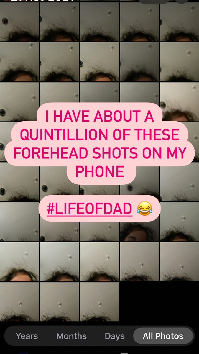 Lol #lifeofdad
I have about quintillion of these forehead shots on my phone every morning 😂😂