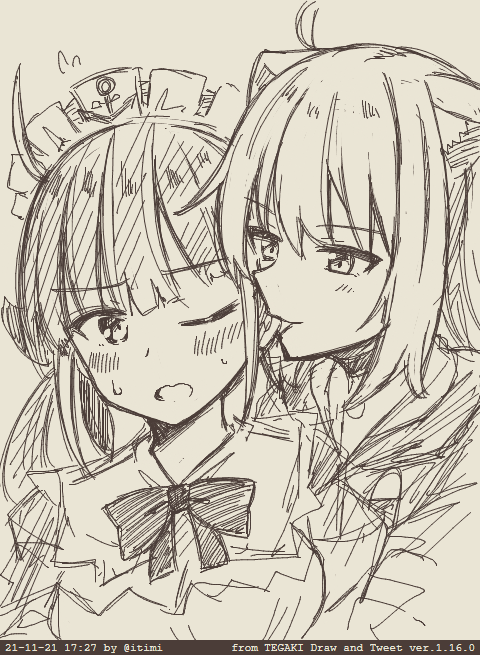 ハムハム #tegaki_dt 