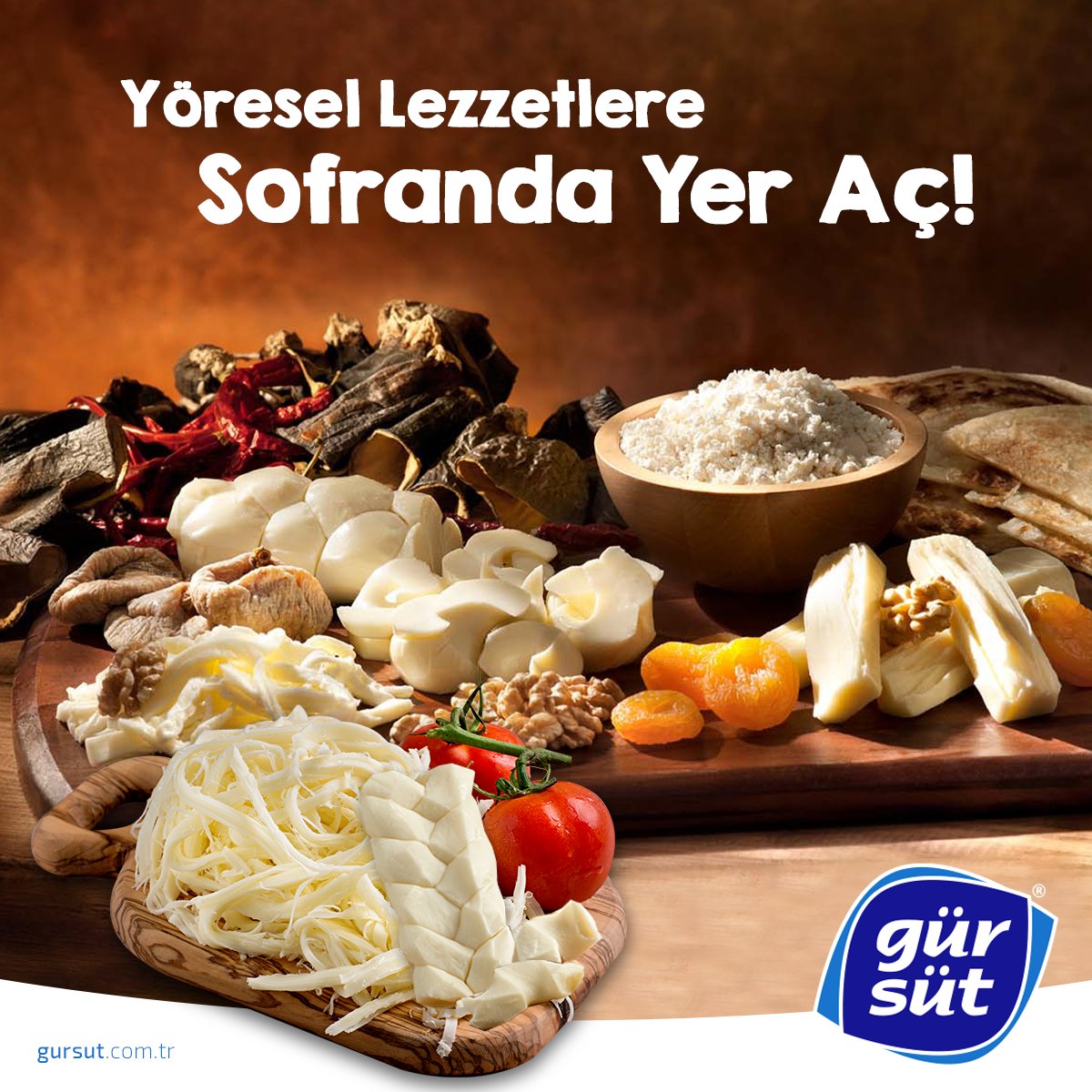 gursutgida's tweet photo. Şık görünümüyle gözlere, lezzetiyle mideye hitap eden Yöresel lezzetlerimizden Örgü ve Çeçil Peyniri Pazar kahvaltısı sofrasında yerini aldı mı? :)
#Gürsüt #GürsütPeynir #GürsütGıda #cheese #food #typesofcheese #natural #naturalflavor #cheeses #delicious https://t.co/aIlAQvhDxQ
