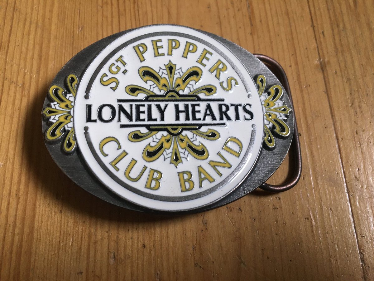 geektweetering's tweet image. &quot;The Beatles&quot; Belt Buckles tradera.com/en/item/292405… check it out...