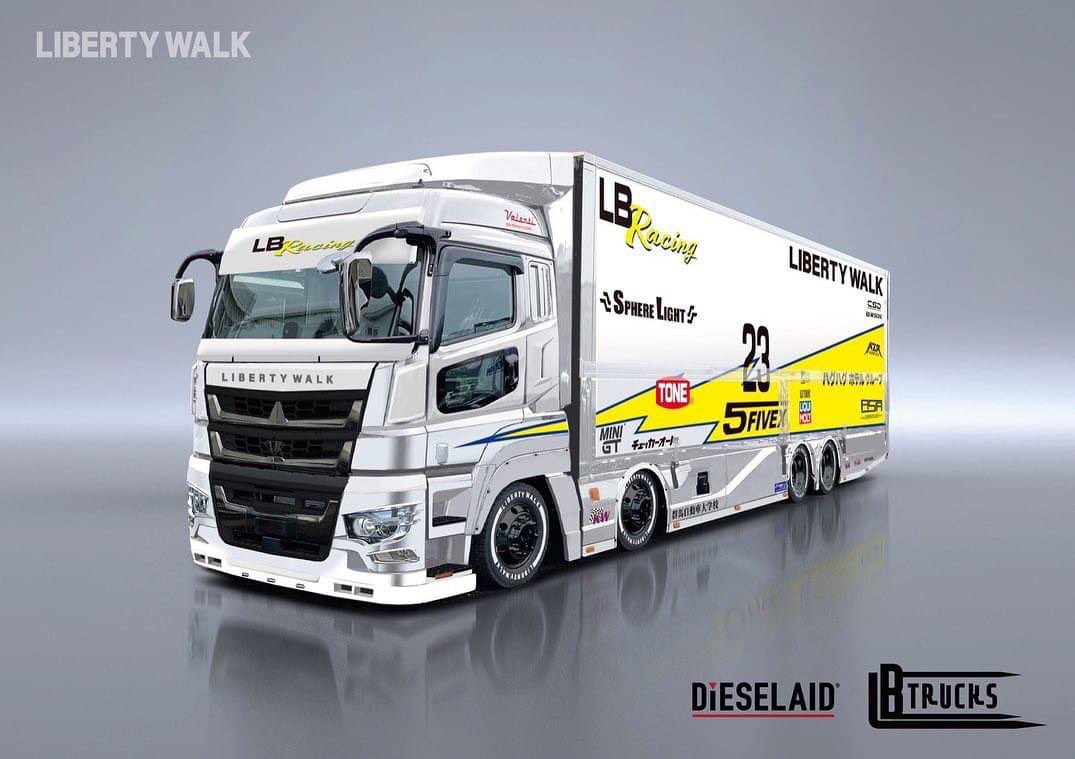 LBbakugaidaimao's tweet photo. LBトラックカッコいい❣️😍
こんなんトラックで仕事したいな〜‼️😆😆
#LIBERTYWALK #LibertyWalk #LBWK #LBRacing #LBTrucks #DiESELAID #セノプロ https://t.co/FnCMMIgmM3