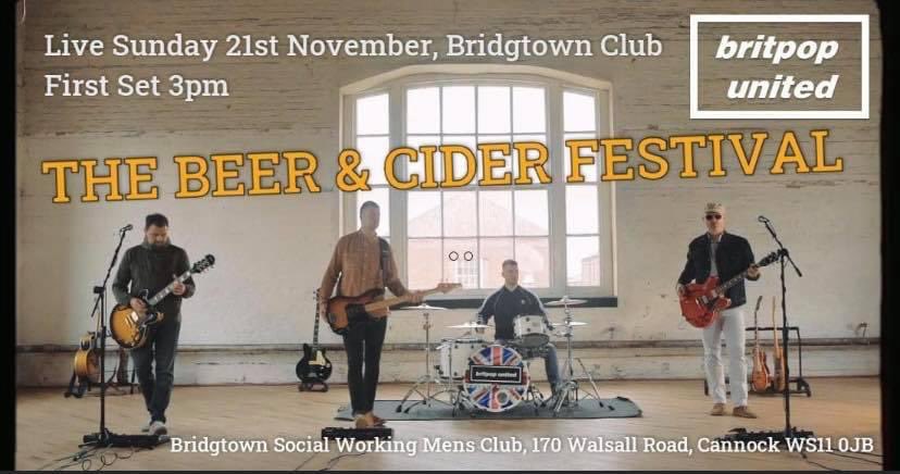 Part three today ! #beerfestival #beerandciderfestival #liveentertainment #keeplivemusicalive #freeentrance #cannock #bridgtown #villagelife <a href="/Cannock_CAMRA/">Cannock Chase CAMRA</a> <a href="/WalsallCAMRA/">Walsall CAMRA</a> <a href="/CorkysCars/">Corkys Cars</a> <a href="/Britpopmemories/">Britpop Memories</a>