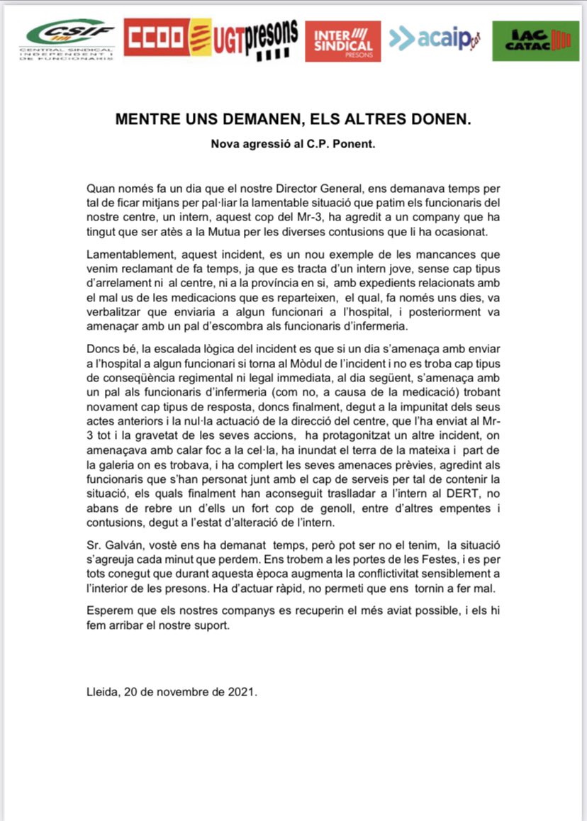 Mentrestant a Ponent… sense avanços, sense mesures, activitat nul.la al DA de la Zona Franca. Vergonyos!! <a href="/csifautonomic/">Csif Barcelona</a> @csiflleidalocal <a href="/GabinetPremsa/">CSIF Catalunya</a> <a href="/lciuro/">Lourdes Ciuro</a> <a href="/Sergiblazquezq/">Sergi Blàzquez</a> <a href="/mamisexta/">Mamisexta</a> <a href="/SEGREcom/">SEGRE</a>