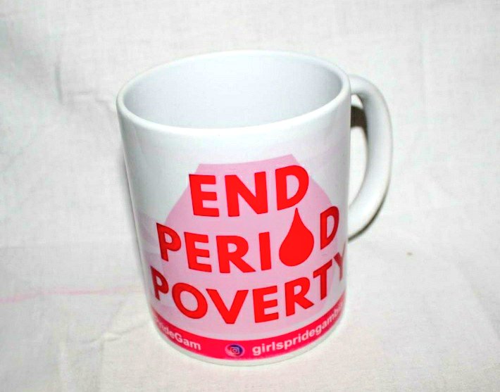 We are using different strategies to raise awareness about period poverty in The Gambia. It is important that we break the silence, taboos and negative norms surrounding menstruation in our communities. Get a mug with powerful messages on period poverty and join our campaign.