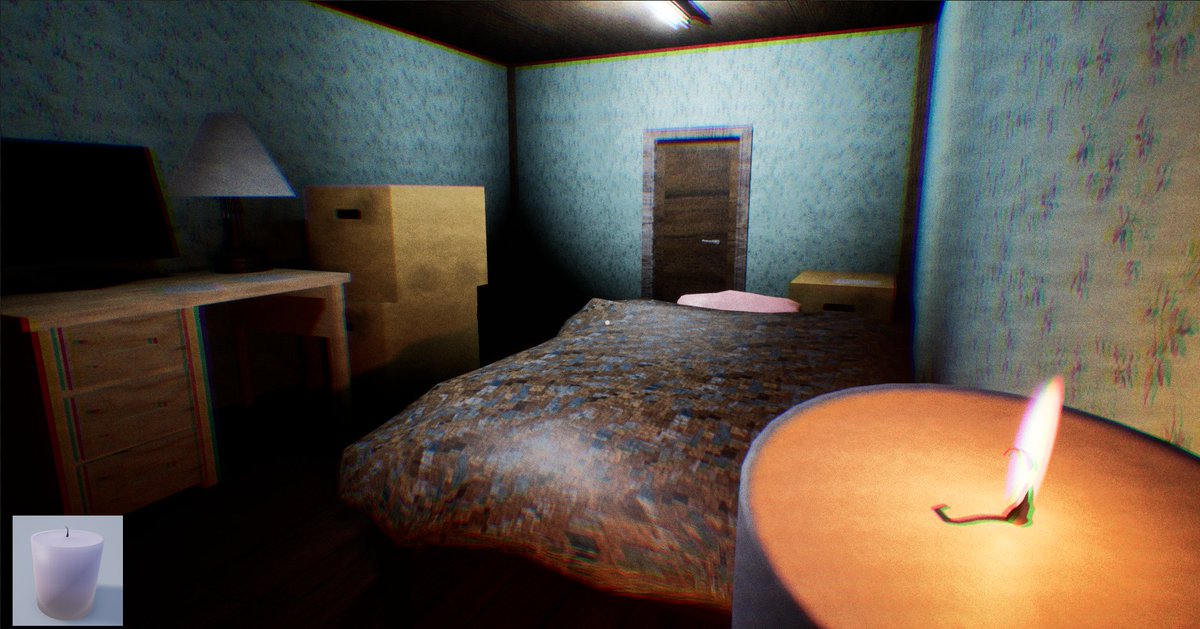 mutsumutsu_dev's tweet image. #MidnightReport #ホラーゲーム #indiedev 
遂に自分の部屋にベッドが届きました！！
これでやっと眠れるはずダ...。