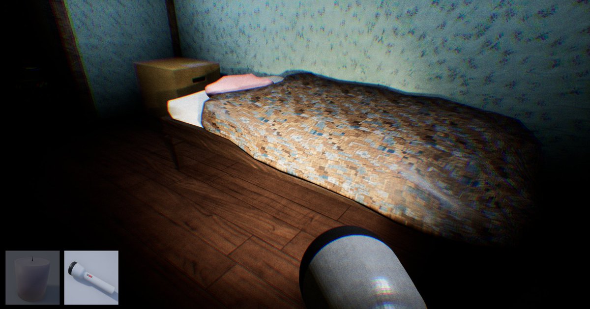mutsumutsu_dev's tweet image. #MidnightReport #ホラーゲーム #indiedev 
遂に自分の部屋にベッドが届きました！！
これでやっと眠れるはずダ...。