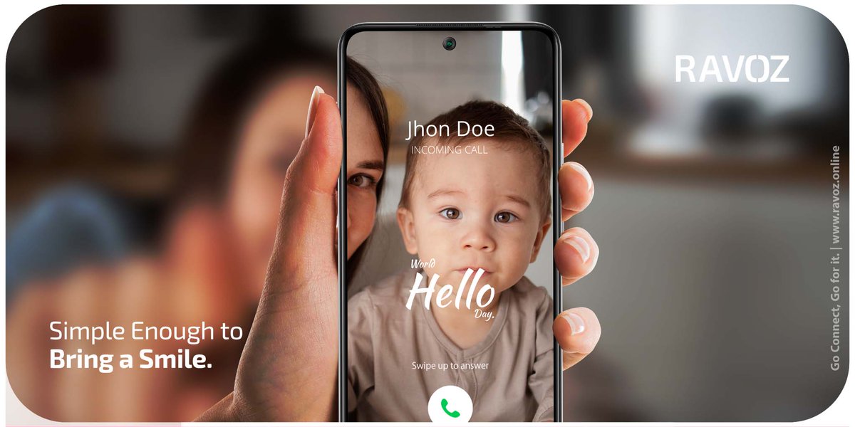 RavozOnline's tweet photo. A simple greeting that can connect you beyond boundaries!
Just dial & say a "Hello", bring a Cheer & stay connected!
#Ravoz #WorldHelloDay #GoConnectGoForIt https://t.co/YZKz38yTjW