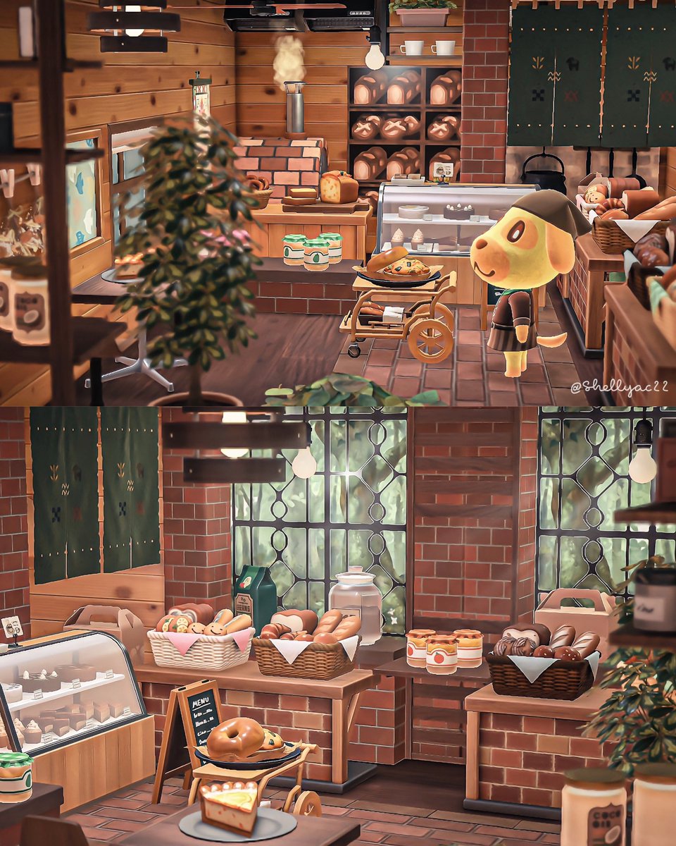 Shellyac22's tweet photo. 森の中にある小さなベーカリー🍞🍃
店主はキャラメルちゃん🐕

#あつ森 #ACNH #AnimalCrossing 
#ハッピーホームパラダイス https://t.co/rF2ILqJlHf