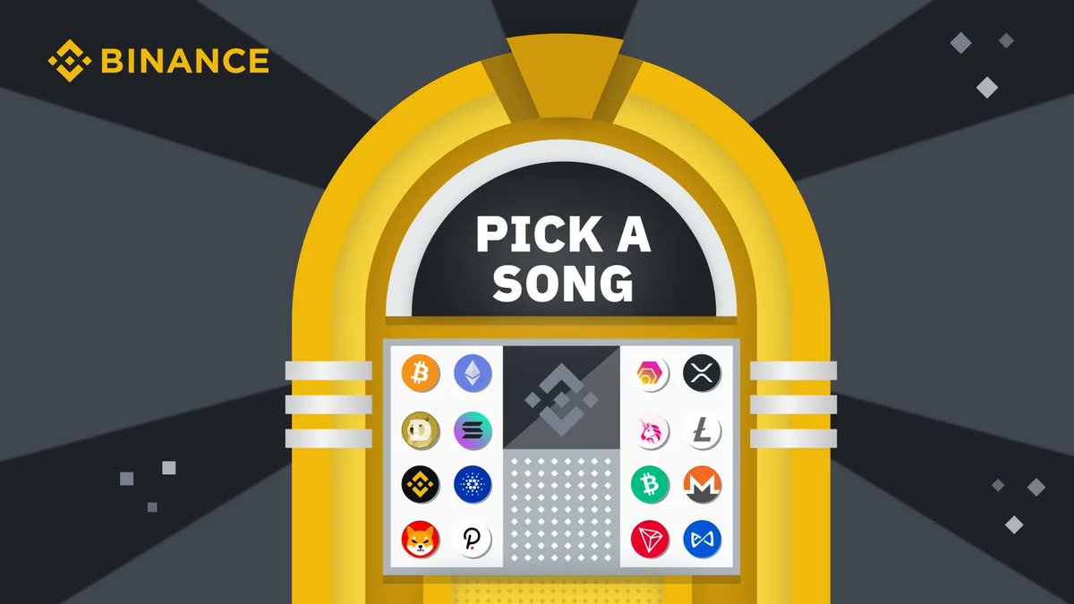 binance's tweet photo. Pick a song. https://t.co/97PWD2H3yG