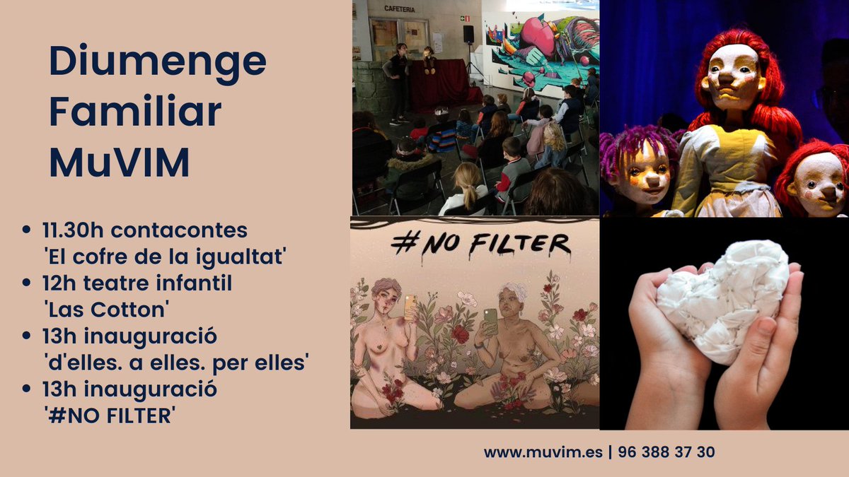MuVIM's tweet photo. Vine a gaudir amb nosaltres d'un matí familiar replet d'activitats per a totes les edats.

En no res comencem al @MuVIM T'esperem‼👇 #AnemAlMuVIM https://t.co/Vn3WH2br0l