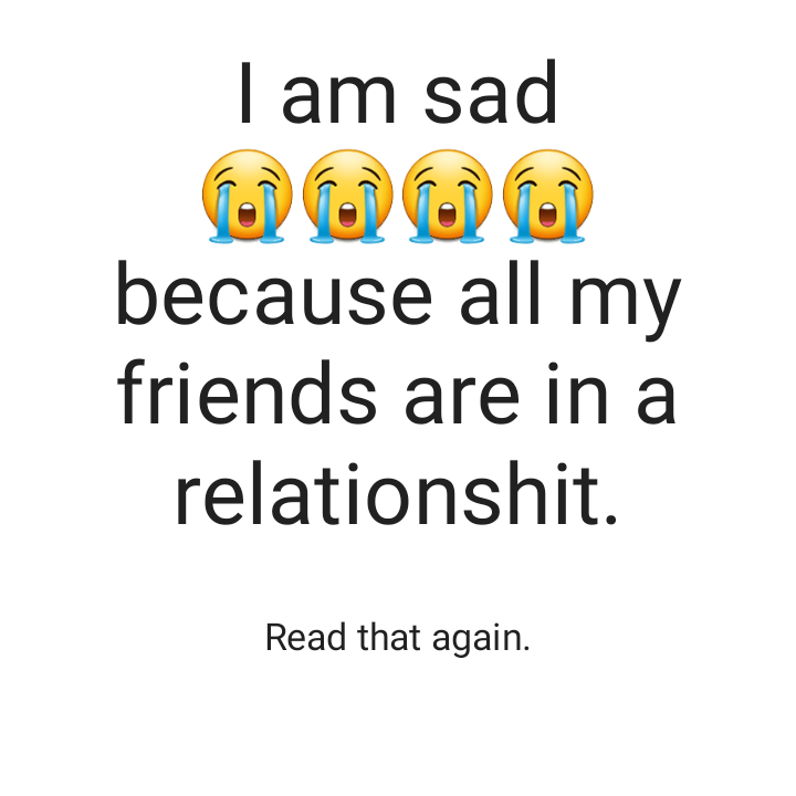 AhmSingleSouls's tweet photo. #relationship #couples #married #unmarried #singles #couplerelationship #singlevsmarried #marriedvsunmarried #staysinglestayhappy #ahmedabad #group #club #bachelors #ahmedabadsinglesgroup #singlesgroup #singlesclub #relationshipquotes #relationshipmemes https://t.co/4dx38NX4Yi