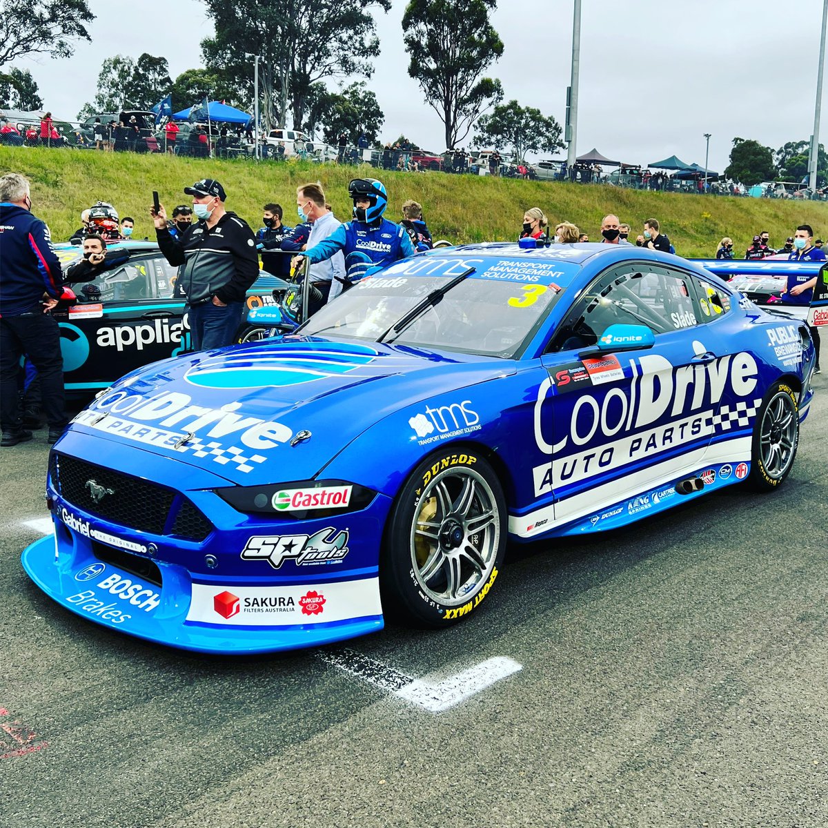 ah22ch's tweet photo. Was able to also see @_TimSlade_‘s car! #brtracing @supercars #repcosc #gridwalk https://t.co/q50zMzQ8zq