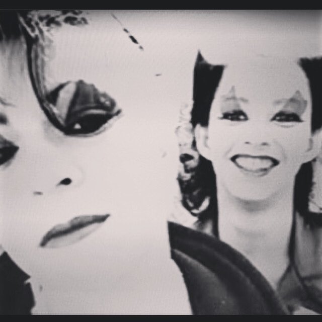 DebbieRochon's tweet photo. When a friend finds a pic of you you’ve never seen before! BTS of #ladiesandgentlementhefabulousstains #goofyface #punkmovie 1980. Thank you @DwayneMendez666 https://t.co/g4OPOZPHRN
