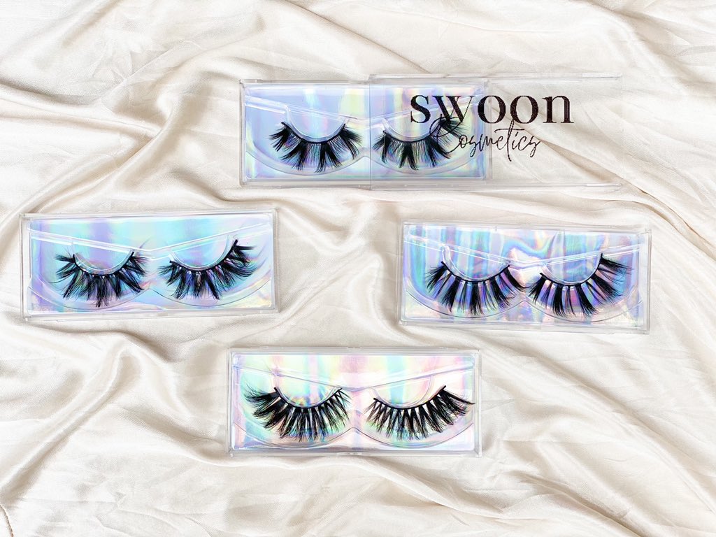 swooncosmetics_'s tweet photo. Our new lash collection ✨

new packaging and new beautiful styles 

our mink false lashes are soft and easy to apply 

reusable multiple times ♾

N2,500 each https://t.co/mStdEoz3MT