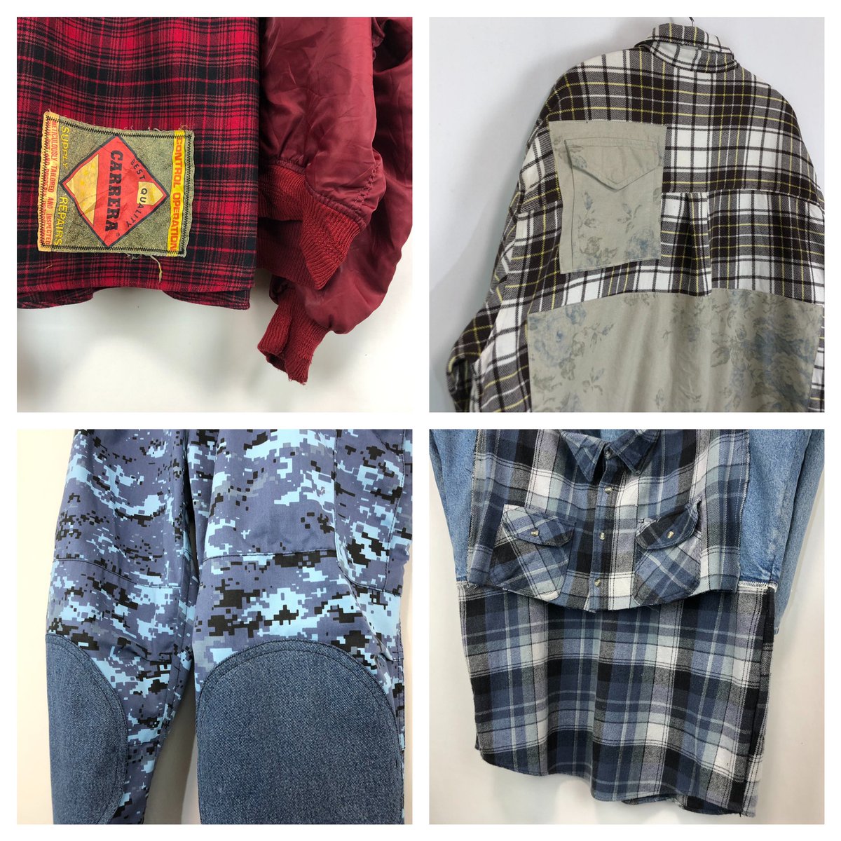 Kizui_fukuoka's tweet image. 「MARUI POP UP STORE 11」

期間はいつもより長めに、１２日間開催致します。

今回のラインナップは
ヘビーオンスのチェックシャツや
MA-1等を使った、ドッキング系のアイテムを多数製作しており
今時期にガッツリ使えるものがメインですので
是非ご期待下さい🔥

#kizui #kizuiU 
#古着 #リメイク