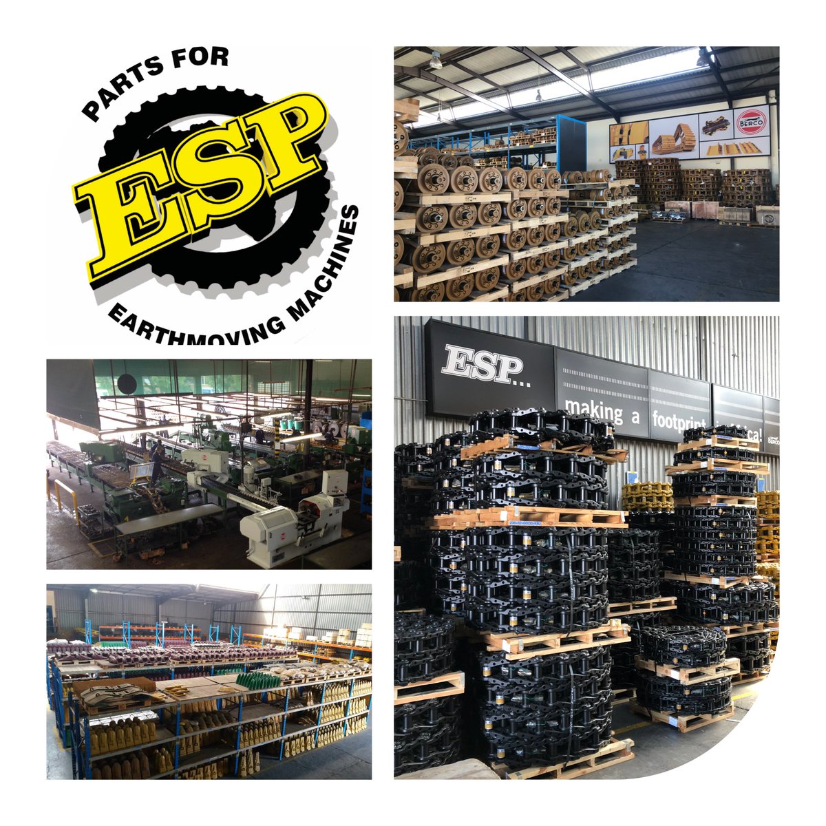 espafrica's tweet photo. Est.1980. Nine branches throughout South Africa. Replacement parts for Caterpillar, Komatsu, Volvo, Cummins, Detroit Diesel plus Undercarriage and Ground Engaging Tools. Visit https://t.co/5qZ8lzvOeF #replacementparts #engineparts #undercarriage #groundengagingtools https://t.co/sgbQrfGQfz