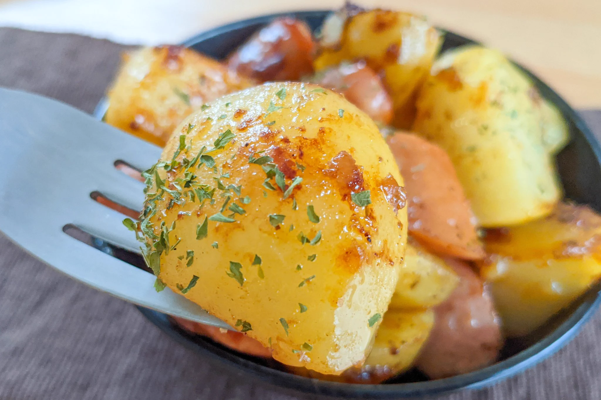 シンプルで簡単！バター&麺つゆの風味がとっても美味しそうな、「ジャーマンポテト」レシピ！