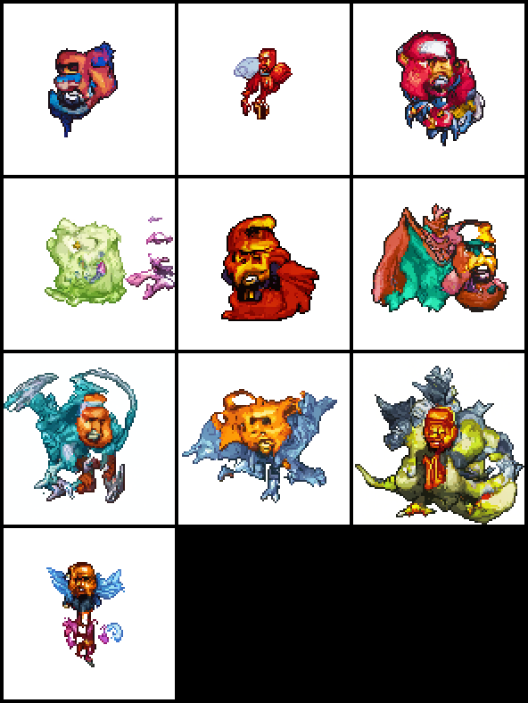 stan_vossen's tweet photo. "Kanye West monster" in the style of: Dragon Quest, Pokemon, and Final Fantasy

Pixel art diffusion model and CLIP https://t.co/OZwAcGska0