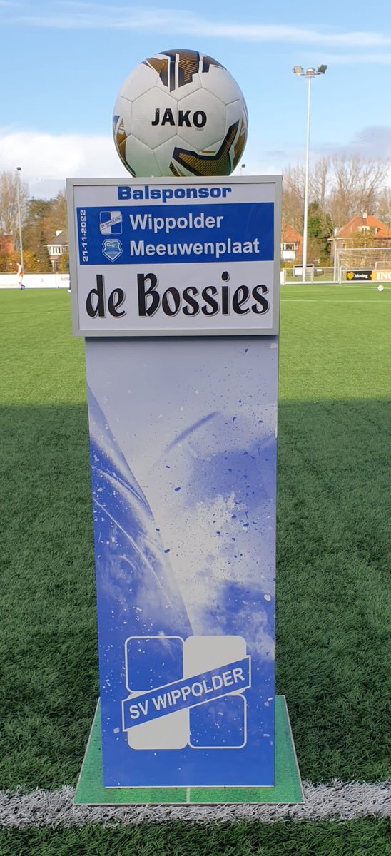 Zonder publiek !!!
Wippokder 1 - Meeuwenplaat 1 zondag 21 november aanvang 14:00 uur
Balsponsor "de Bossies"