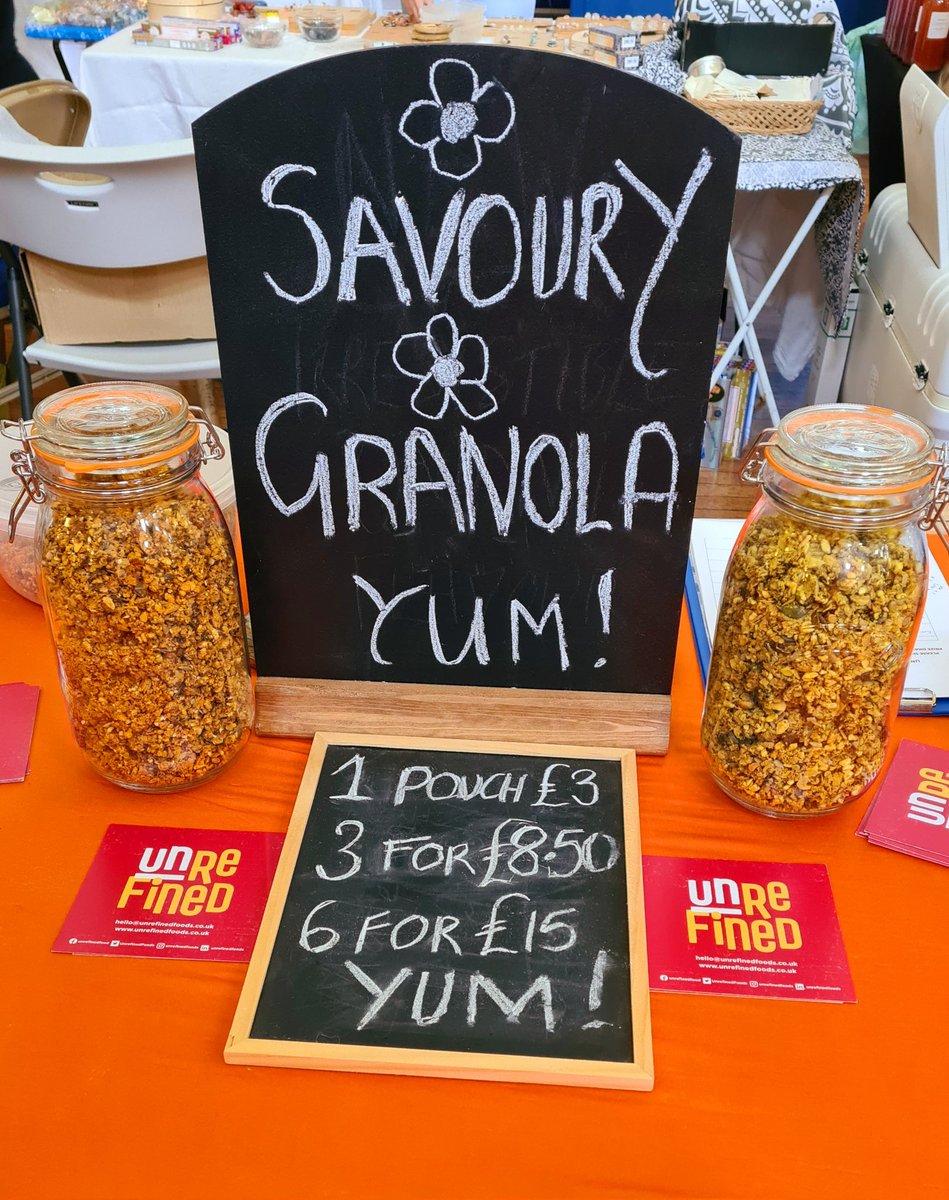 OXFORD VEGAN MARKET 

Come and see us today at Oxford Town Hall until 4pm for our scrumptious savoury granola snacks 

<a href="/veganmarket/">veganmarket</a>