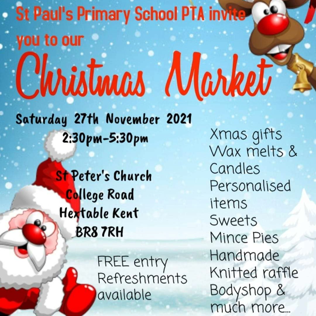 StPaulsFOSP's tweet photo. Less than a week until our Christmas Market at St. Peter's Church from 2.30pm. Come along and support local businesses after a difficult few years, get your Christmas shopping off to a great start or maybe even complete it! #swanley #swanleyvillage #kent @swanley_village https://t.co/ymZZmSOfJn
