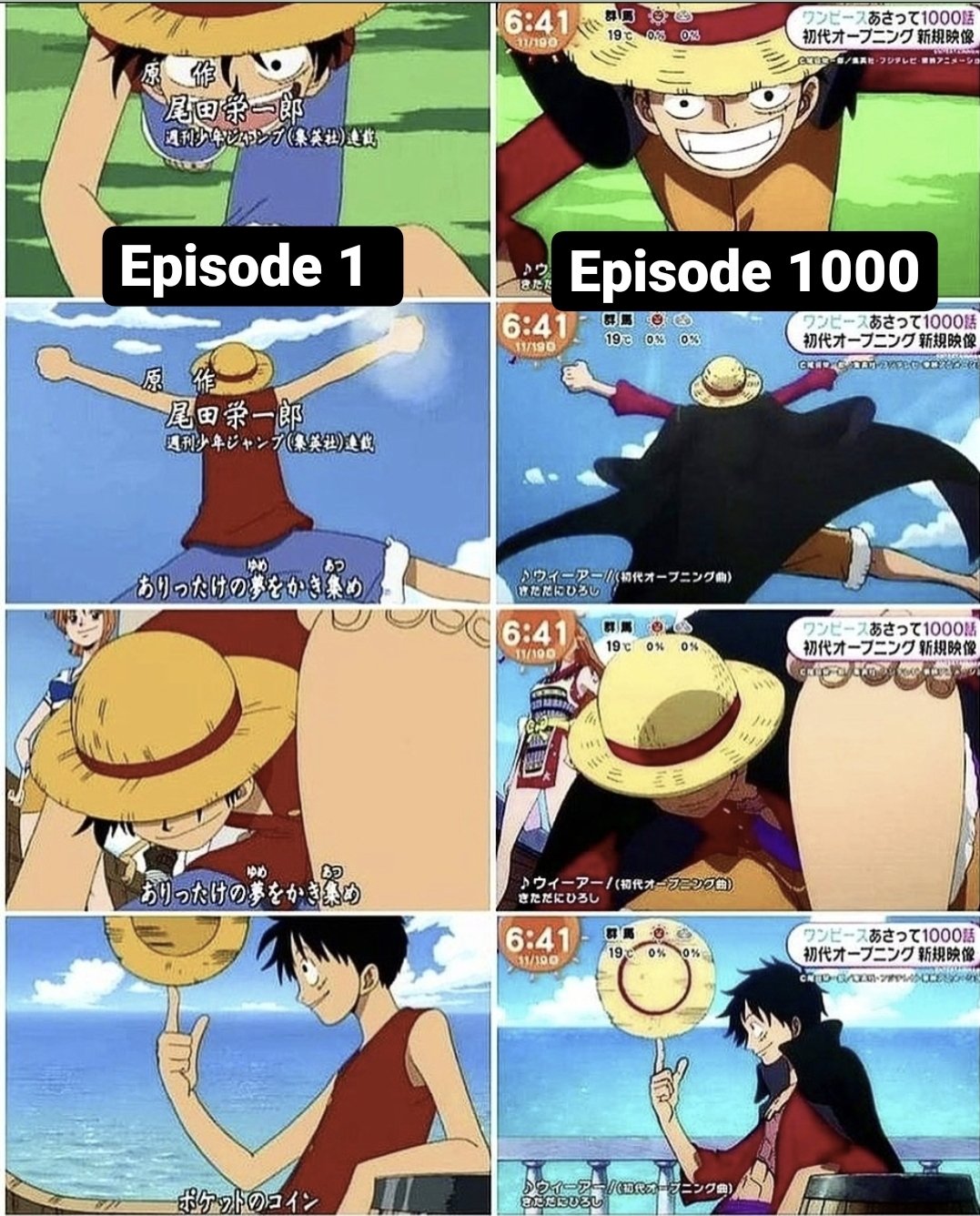 Nerds4Life on X: One Piece episode 1 & 1,000 intro's #ONEPIECE1000 # ONEPIECE  / X