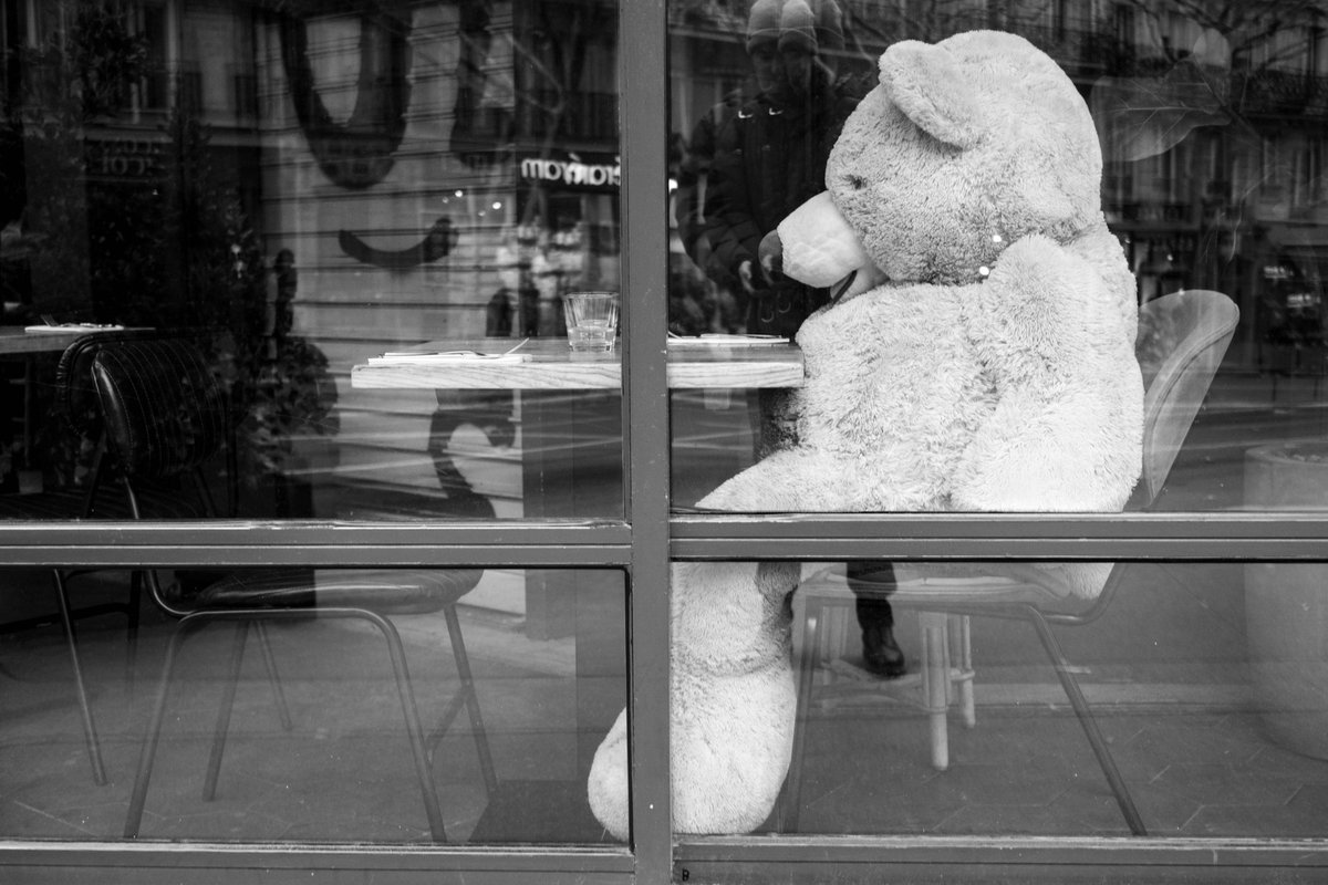 That un-bear-able wait for your date...

#bear #cafe #paris #fujixt1 #skyhooks #StreetPhotography #spicollective