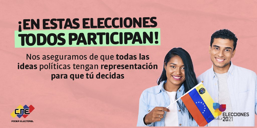 #21Nov|🇻🇪 📢 ¡ETIQUETA DEL DÍA! ▶️  #MegaElecciones2021

¡Vamos todas y todos a Votar!