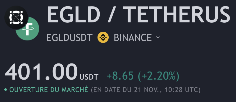 Skyzox's tweet photo. QUATRE CENT DOLLARS AMÉRICAIN 🔥 $EGLD https://t.co/v2njHgCrGw