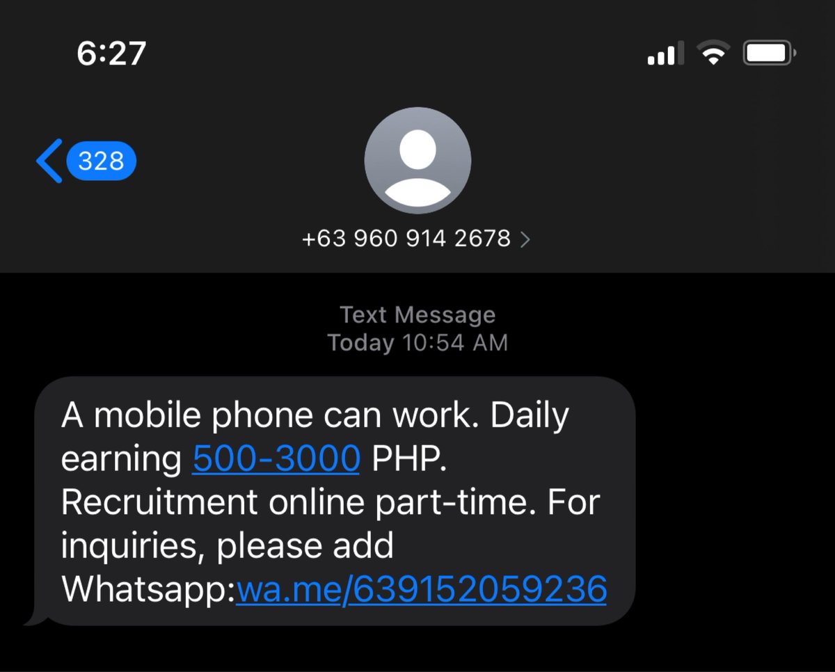 _gianwang_'s tweet image. Anyobody else receiving these 
scam/spam messages recently? Everyone in my circle has, really concerning tong data breach na to. nakakatakot na may hawak tong spammers/scammers sa personal info natin. 🤷🏻‍♂️