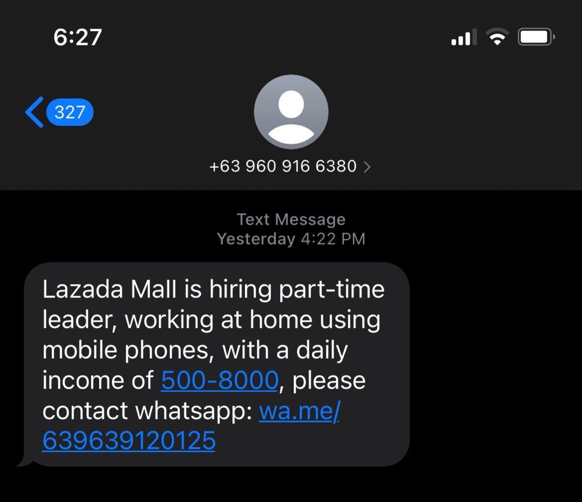 _gianwang_'s tweet image. Anyobody else receiving these 
scam/spam messages recently? Everyone in my circle has, really concerning tong data breach na to. nakakatakot na may hawak tong spammers/scammers sa personal info natin. 🤷🏻‍♂️