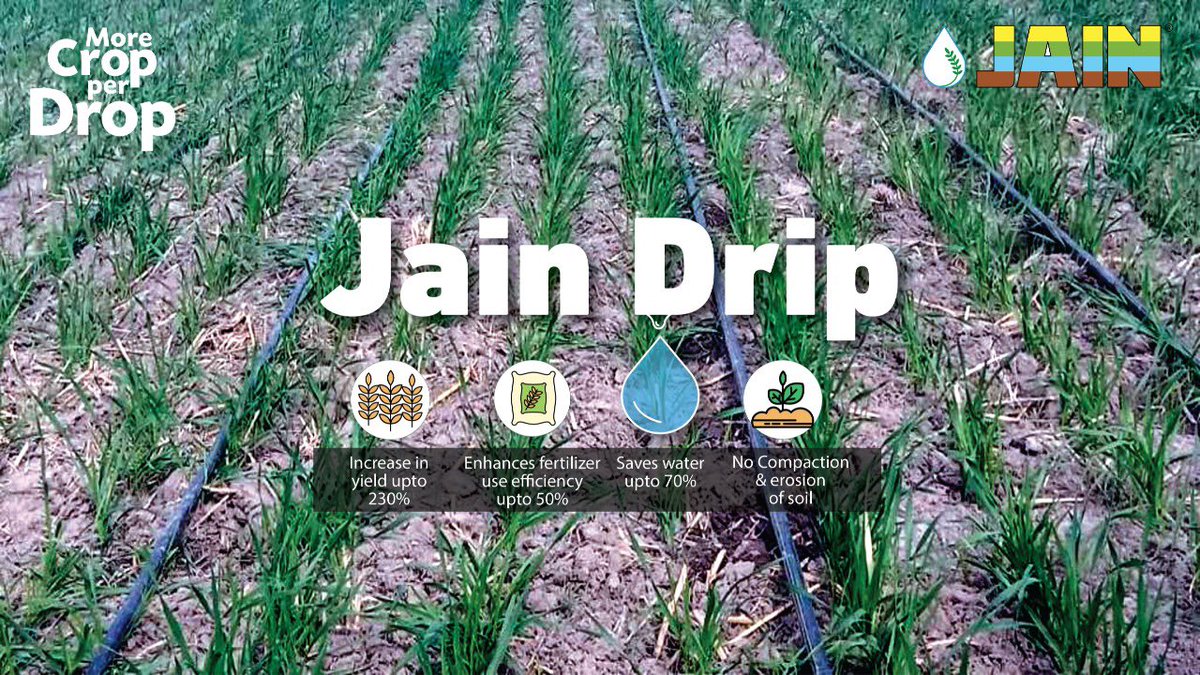 AjitJisl's tweet photo. #Farmer Inder Singh from #Haryana is preparing his field for sowing the wheat.
See transformation, farmers are moving away from #Flood_Irrigation
This field - Wheat πΎ will be irrigated with #Drip_Irrigation method.
https://t.co/tZuO7ANrVt https://t.co/3qibnFwsQS