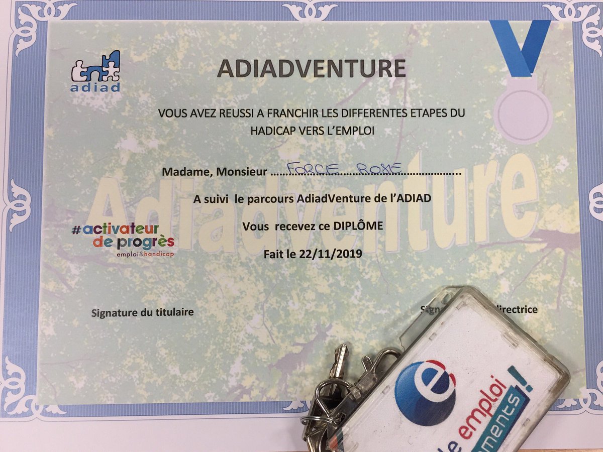 #SEEPH2021 #Adiad <a href="/Capemploi/">Fabrice De Cafmeyer</a> #Montauban organise Adiadventure! partenaires et conseillers👍 #AvecPoleEmploi acculturation ludique découverte 🔭des étapes à franchir du handicap vers l'emploi pour les jeunes. #apprentissage bravo pour cet évènement 👍🎯🗝