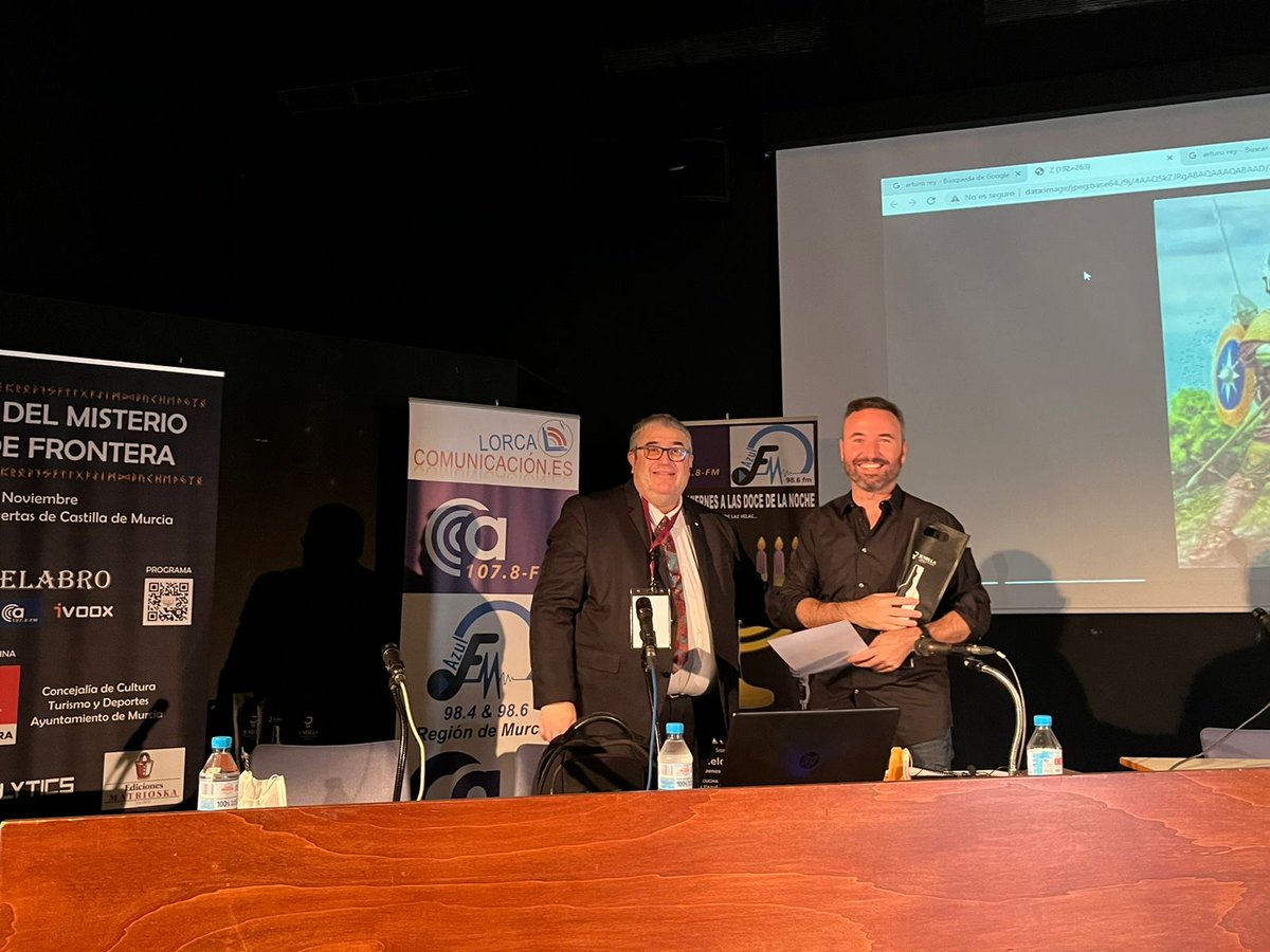 🎤 <a href="/GuillermoDiazCs/">Guillermo Díaz 🇪🇸</a>: "La realidad del rey Arturo es muy distinta a como nos la han contado. Hay que desmitificar su figura tal cual la conocemos" con "El rey Arturo, realidad o mito" #IVJornadasElCandelabro #JornadasMisterioyCienciasdeFrontera