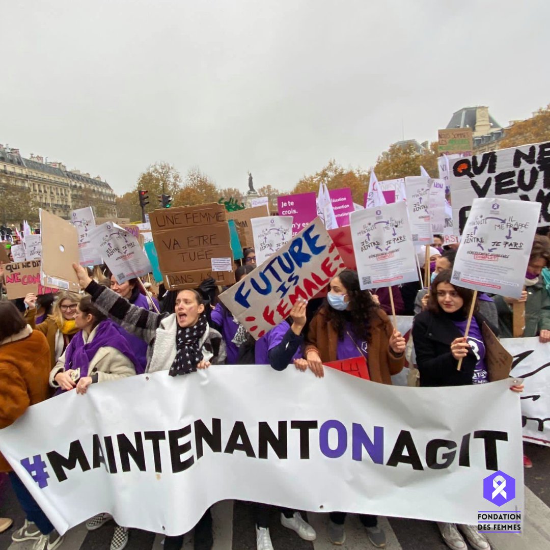 Fondationfemmes's tweet photo. ⭐ Hier, les bénévoles de la Fondation des Femmes étaient aux côtés des milliers de personnes qui ont marché partout en France contre les violences faites aux femmes. #StopFeminicides 

👉 Pour mettre un terme aux violences, faites un don sur https://t.co/vlWp5Urcmc https://t.co/zOc35TJACS