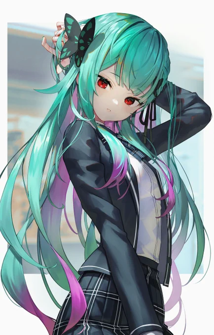 制服るしあ # #絵クロマンサー 