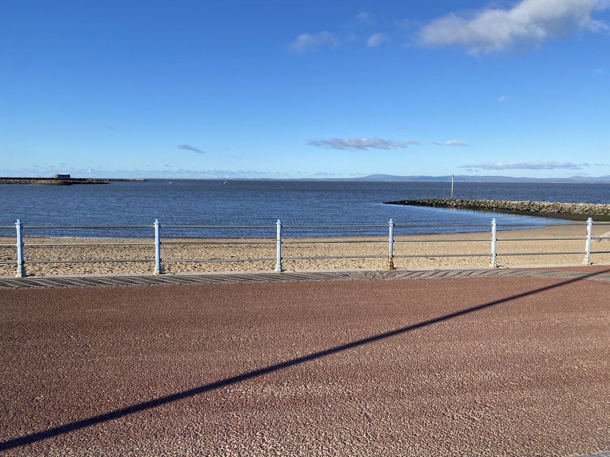 Such a beautiful day in Morecambe I’m going for a swim! 😀