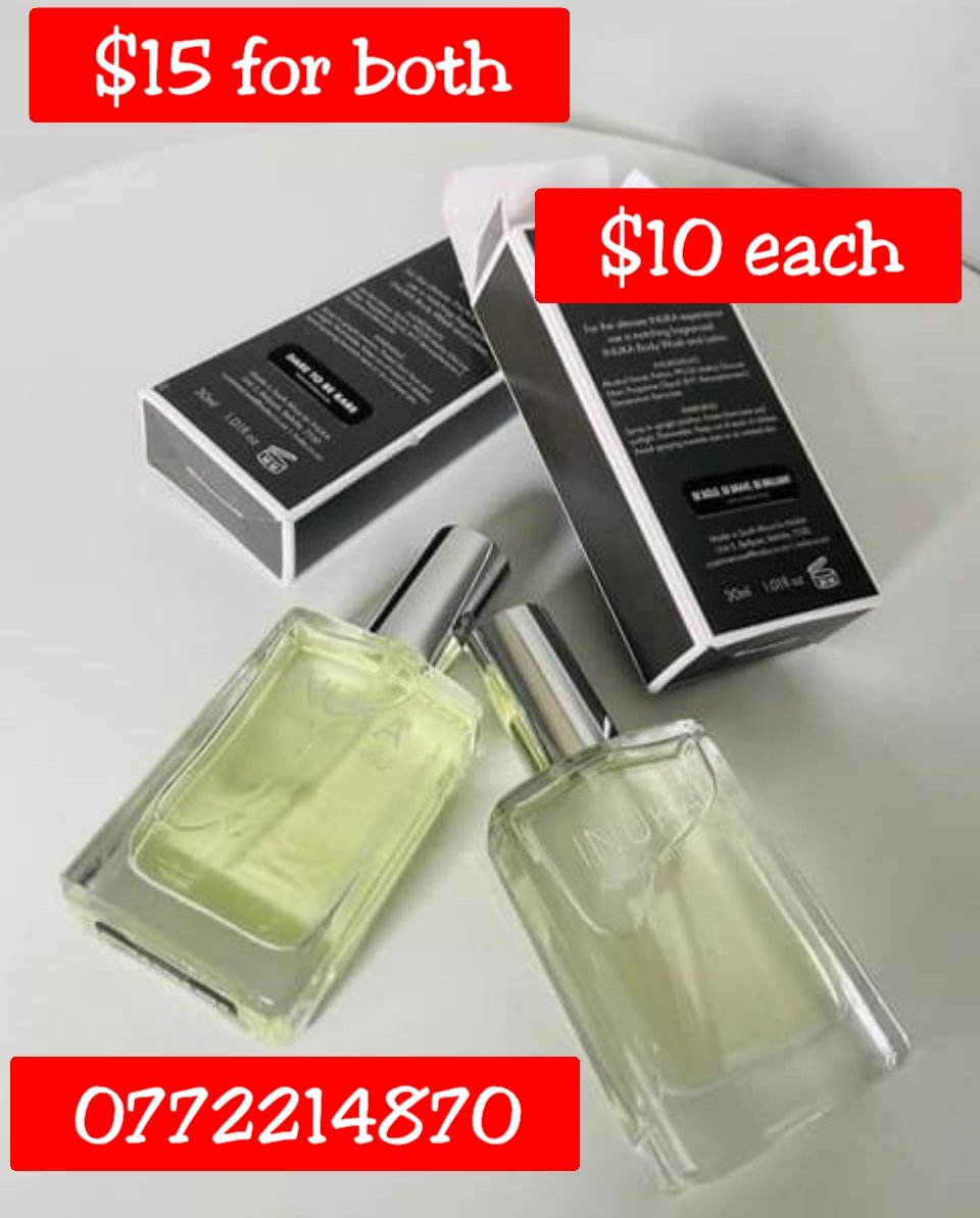 LeenChings's tweet photo. Inuka Perfumes on PROMO
Scents on offer
1. Be bold Be Brave Be Brilliant
2. Dare to be rare
Buy one scent for $15 get the other one free
$10 for any of the two.
DM, Call Text App on 0772214870
Harare CBD
#RedMarketSunday
#Inukaalwayswithyou https://t.co/8pnmEV9uum