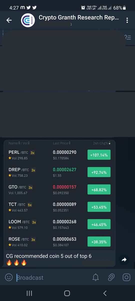 CG recommended coin 5 out of top 6
🔥 🔥 🔥
$perl $drep $tct $loom $rose 

#cryptogranth <a href="/cryptogranth/">Crypto Granth</a> #Bitcoin #altcoinseason #defi #crypto #cryptocurrency