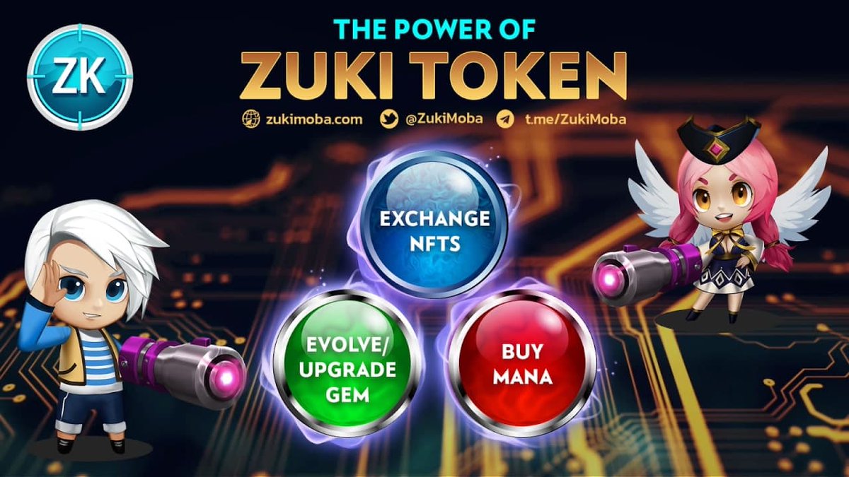 ZukiMoba's tweet photo. 💪In reality, the more @ZUKI  you earn, the more power you have.
Use case of $ZUKI:
💥 Exchange NFTs on Zuki ecosystem, equip on the marketplace
💥 Evolve/Upgrade GEM of Zuki rarity
💥 Buy mana to upgrade character.

#ZukiMoba  #ZUKI_10USD #NFT #GameFi #Metaverse https://t.co/5xLGl1W9g0