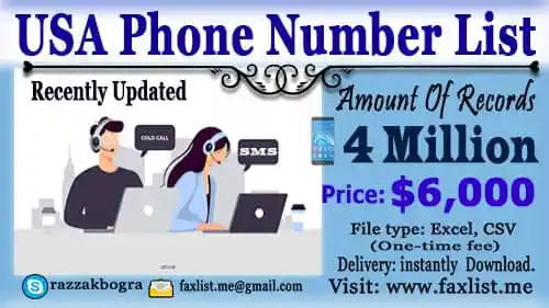 tomusmilton's tweet photo. https://t.co/R4OpaXmZQk
Buy #USAphonenumberlist If you’ve been hoping to market to professionals and customers living in the USA, phone lists may be difficult for those overseas to find. https://t.co/Y7FHDGIz66