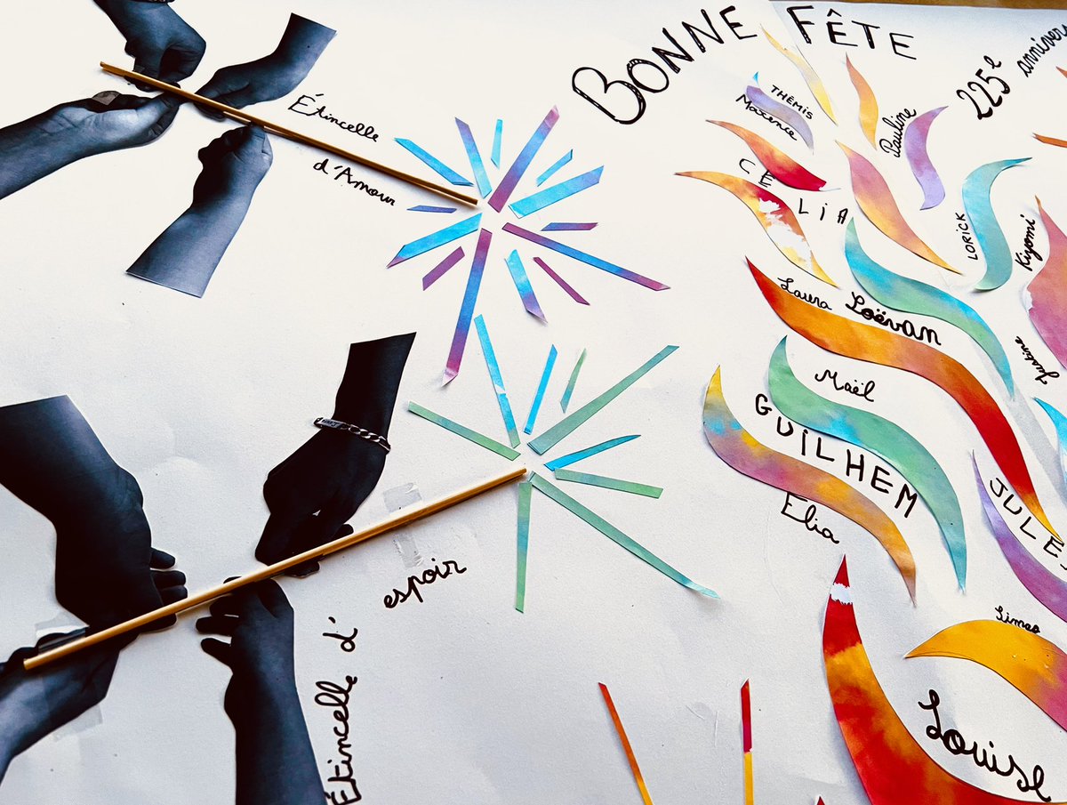 SarahPanda43's tweet photo. 🎂 Ce 21 novembre 2021 marque le 225e anniversaire de notre Tutelle! 💒
Dans notre petite école,construisons ensemble une flamme d'Espérance🔥à partir de nos étincelles d’amitié ✨d'amour, de pardon✨, d'espoir✨, de joie ✨et de vie✨.. pour la fête de la Présentation de Marie. https://t.co/lS7A1Oz9Uj