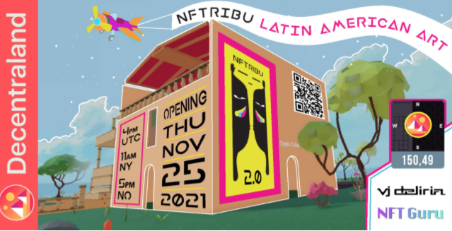 Great showcase for #nftribu #NFT #artists with <a href="/VjDeliria/">VjDeliria</a> <a href="/Kaloh_nft/">Kaloh</a>  and <a href="/Nftguruio/">NFTGuru.io</a> - check the <a href="/decentraland/">Decentraland</a> event here! events.decentraland.org/event/?id=ffe7…