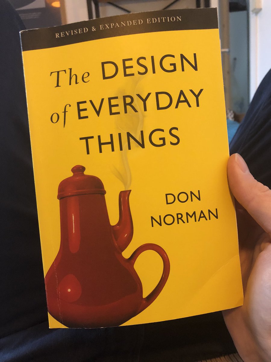 This book is just amazing. I will never look at my surroundings with the same eyes again. 👁 
.
.
#Design #Designer #Object #UI #UX #Human #Book #bookaddict #TheDesignofEverydayThings #DonNorman