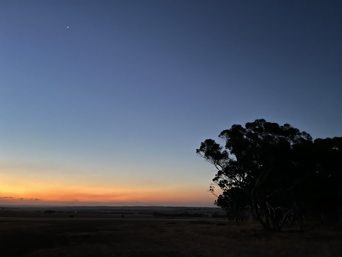 AstroObsWA's tweet photo. Beautiful twilight with Venus, on-site for a new client install. https://t.co/u0IPntTpxb
