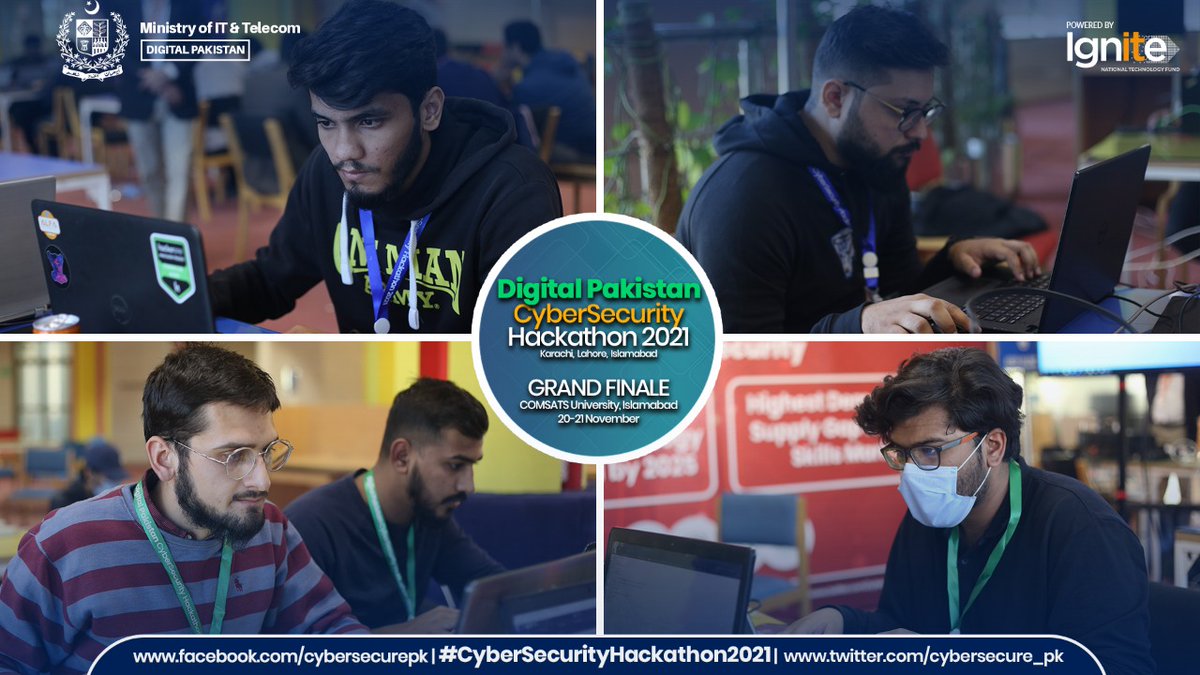 IgniteNTF's tweet photo. Day 2 - Grand Finale - Digital Pakistan Cybersecurity Hackathon 2021

Finalists competing in Application Exploitation (Including Web)category. 

Pakistan's 1st Nationwide Cybersecurity Hackathon powered by @IgniteNTF - @MoitOfficial , 

#CyberSecurityHackathon2021 https://t.co/yTCwp8PFZq
