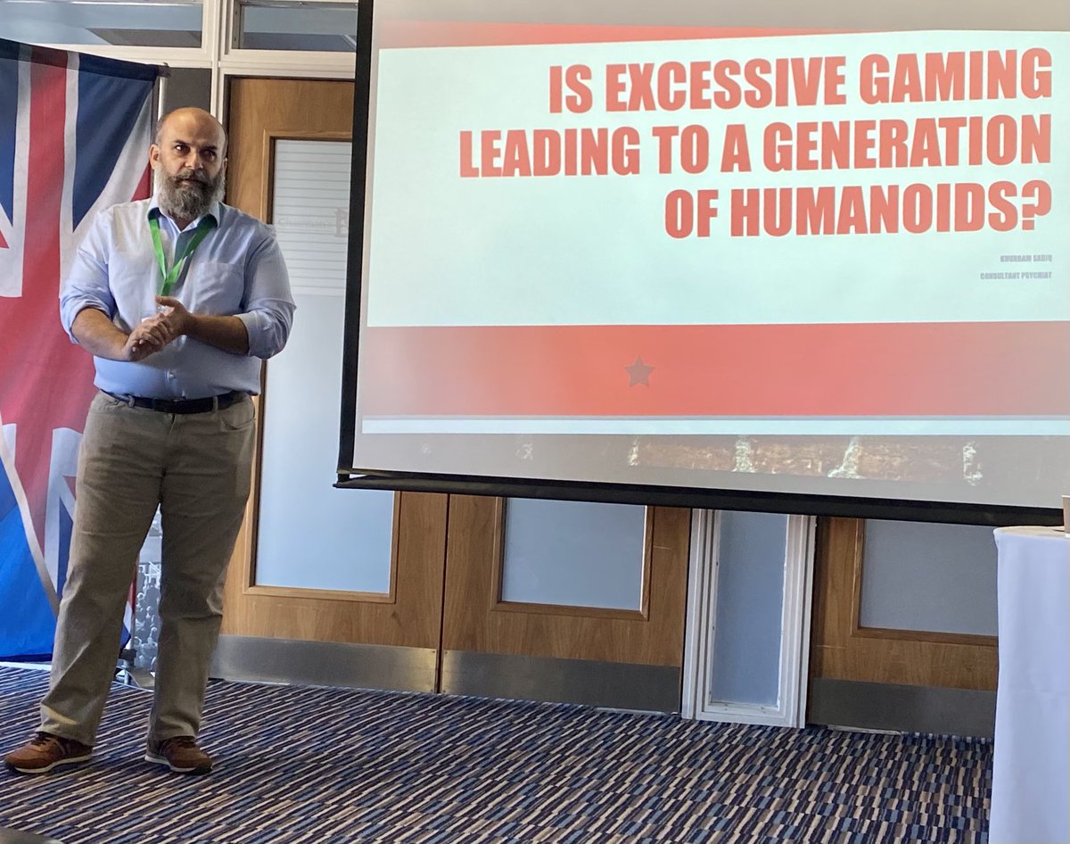 abbasian's tweet photo. Great talk (as expected!) by Dr Khurram Saadiq
#BPPA21 @BPPA_Official 
Computer games have changed; from a childhood pastime to #Gamification of childhood, that is becoming gamification of life in #Metaverse.
New games are unending… designers have learnt from ‘Atari Shock’. https://t.co/CXTXjmYoti