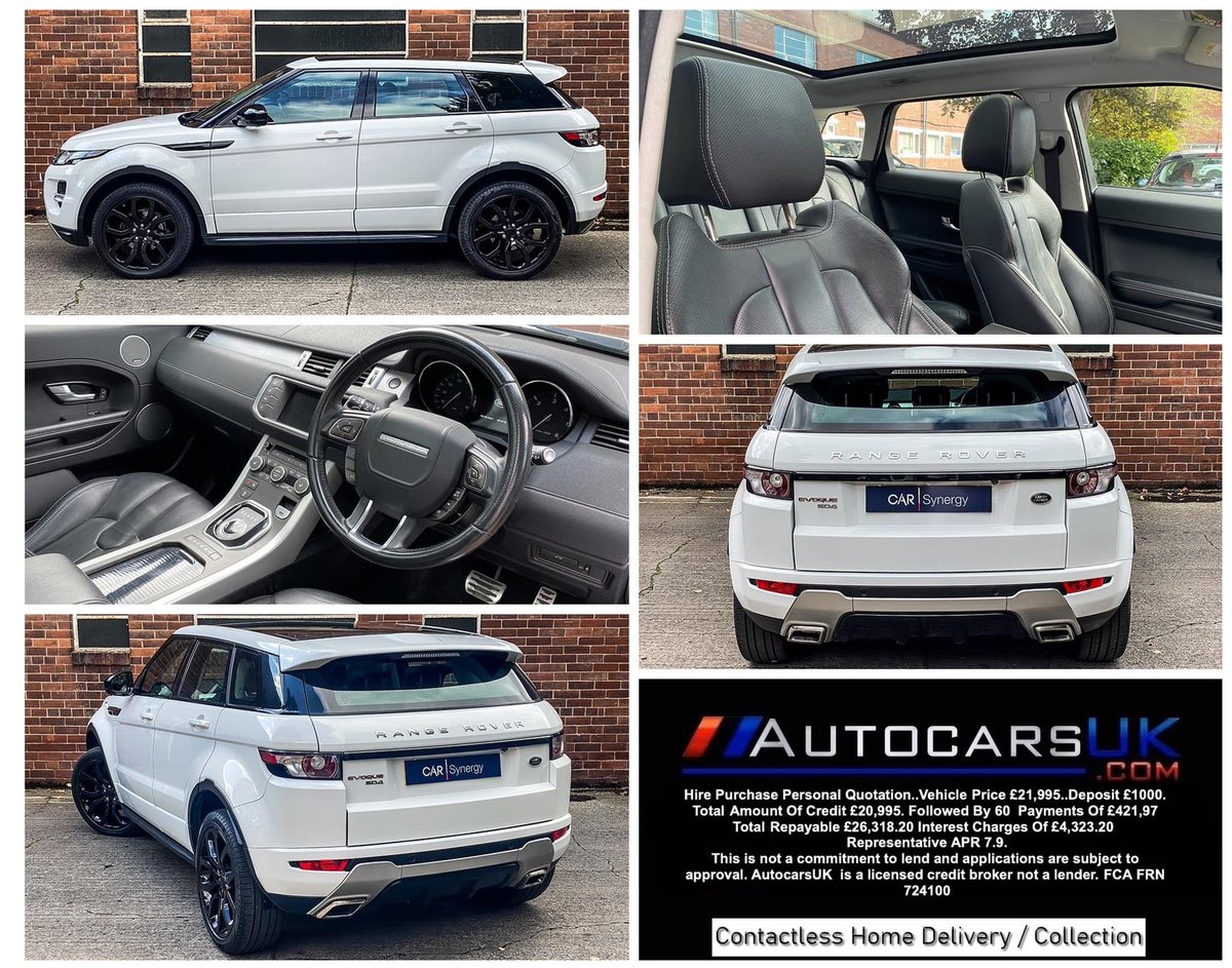 ledgend72's tweet photo. BEAUTIFUL  2015 64 Reg LAND ROVER RANGE ROVER EVOQUE DIESEL HATCHBACK 2.2 SD4 Dynamic 5dr Sunroof, Metallic Paint, Park Assist, Xenon Headlights, Privacy Windows... WHAT A CAR....CALL 01482646490 or 07943071045 and ask for Paul.  HP £1000 deposit then 60 payments £421.97 https://t.co/3ulkfIrP5m