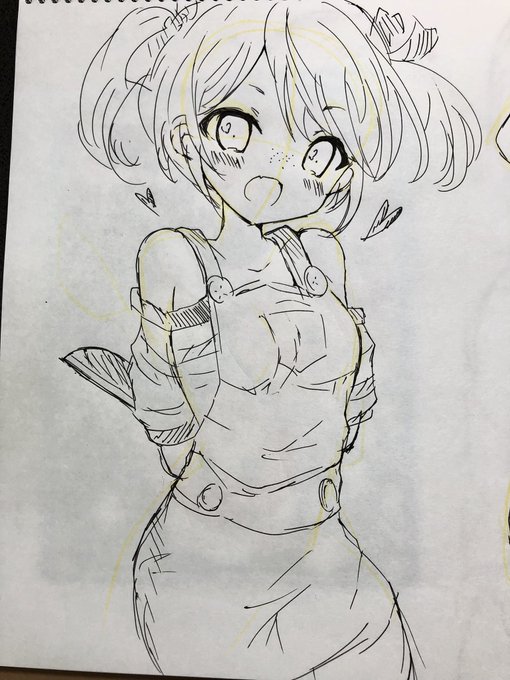 前に描いた美少女ホラーチャッキーとフレディ 